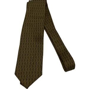 BO’N JIE SOFT BROWN WITH FLORAL DESIGN 100% SILK MEN’S TIE
